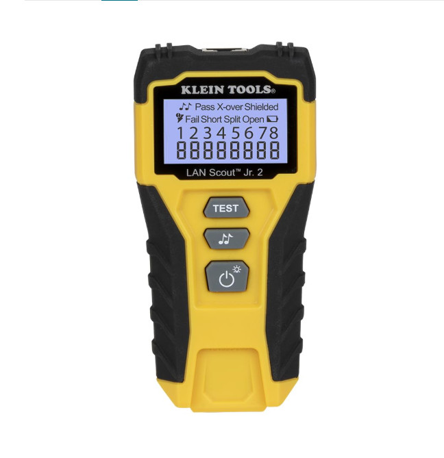 VDV526-200 LAN Scout Jr. 2 Ethernet Cable Tester for CAT5e, CAT6/6A RJ45
