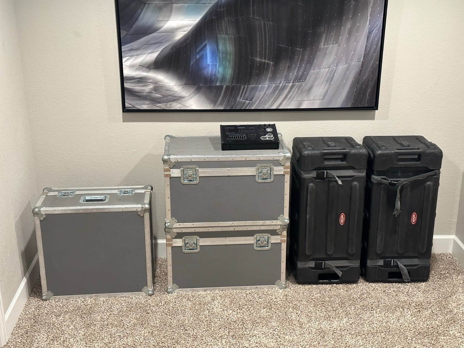 *** HUGE ROLAND TD 30 KV DRUM SET + ROAD CASES