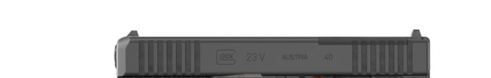 Glock 23 GenV MOS Optic Ready .40 OEM Complete Slide Recoil Spring G23 NO BARREL