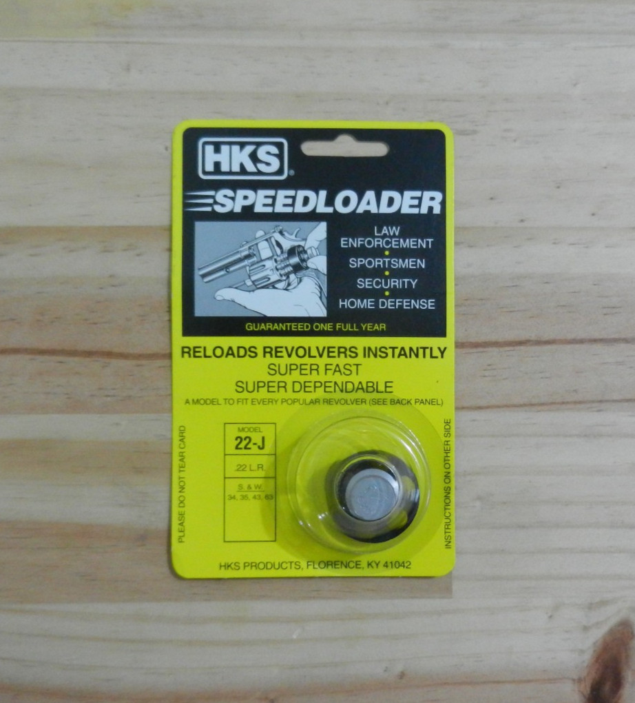 HKS Speedloader;  22J;  6-Shot 22LR;  S&W 34 35 43 63;  1 Pk;  Fast & Dependable