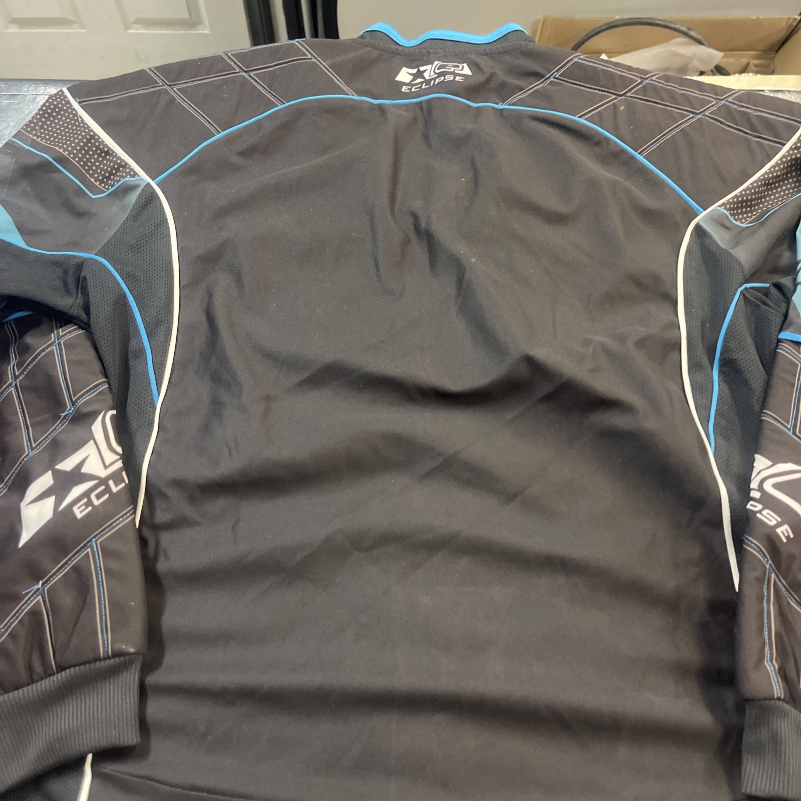 Planet Eclipse Blue and Black Jersey used Small-medium