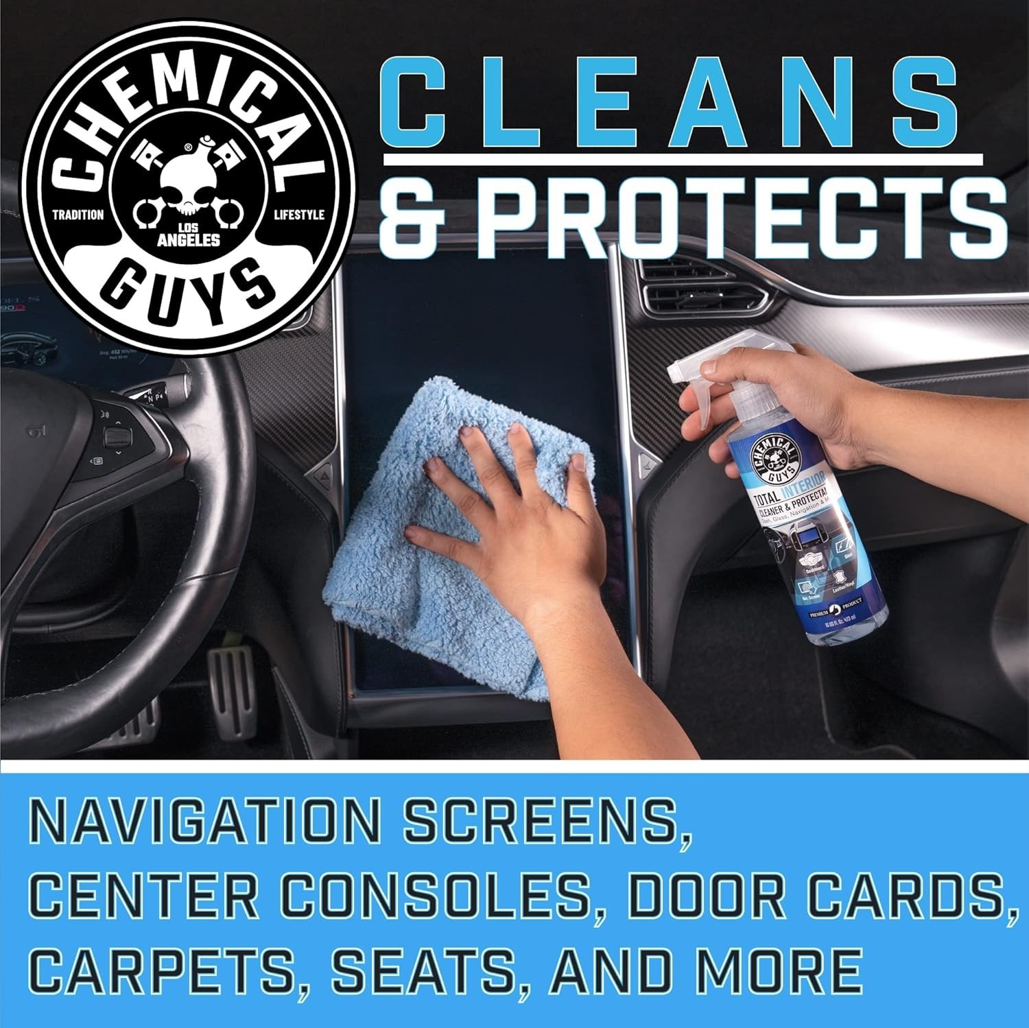 Total Interior Cleaner & Protectant Interior Cleaner, Cleans & Protects Leath...