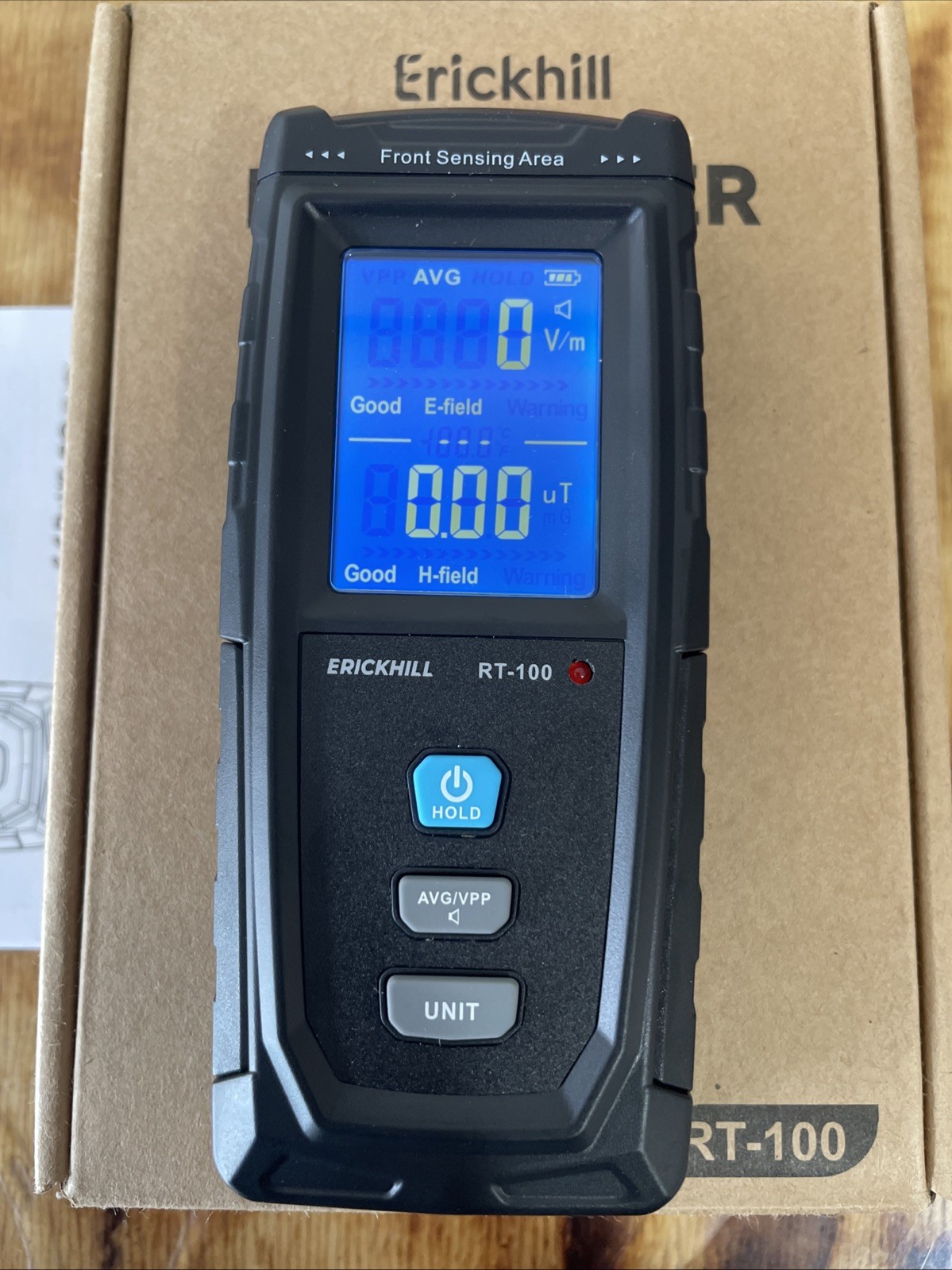 ERICKHILL RT-100 EMF Tester - Professional Electromagnetic Field Meter