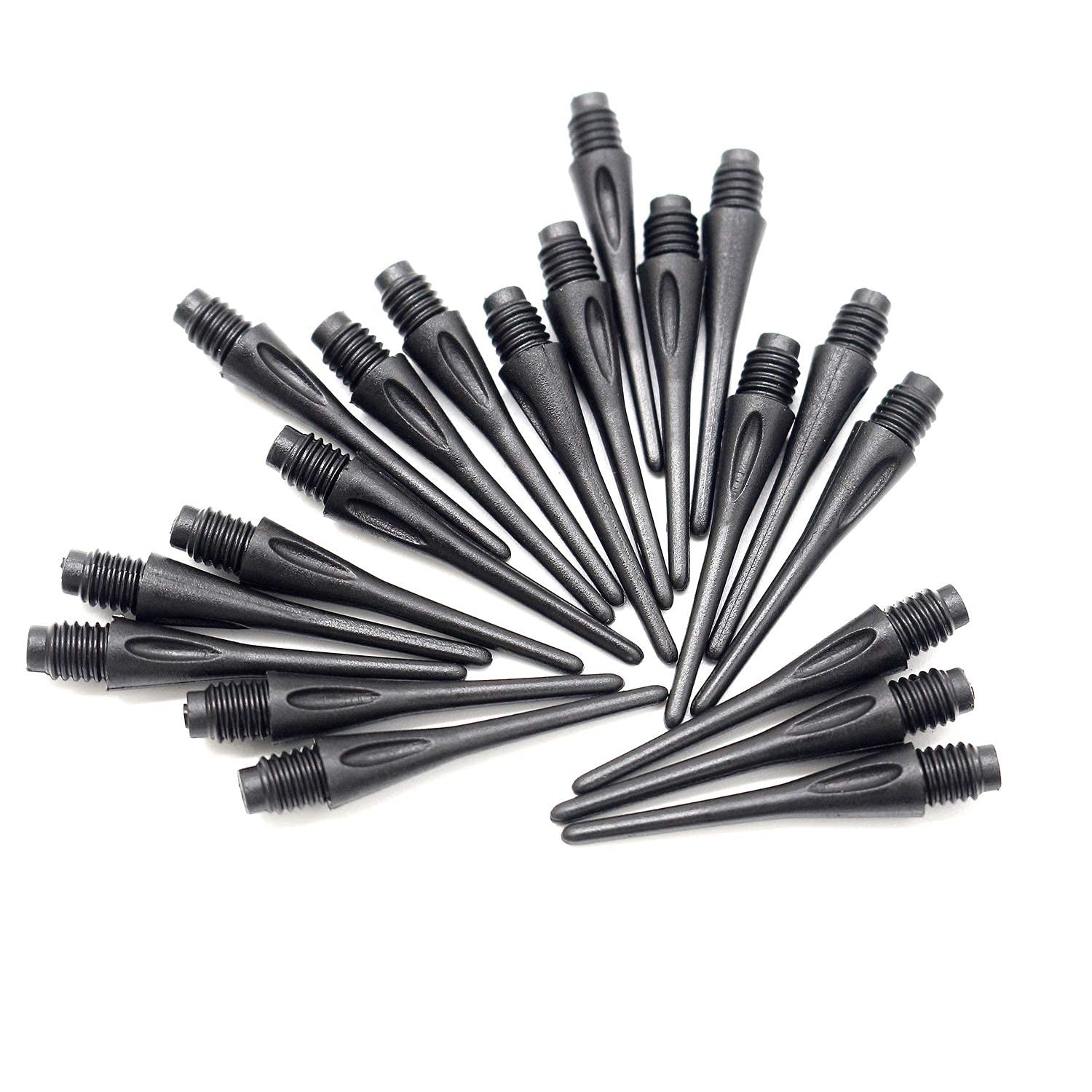 300 Pack Soft Dart Tips - 2BA Thread Plastic Replacement Points for Darts