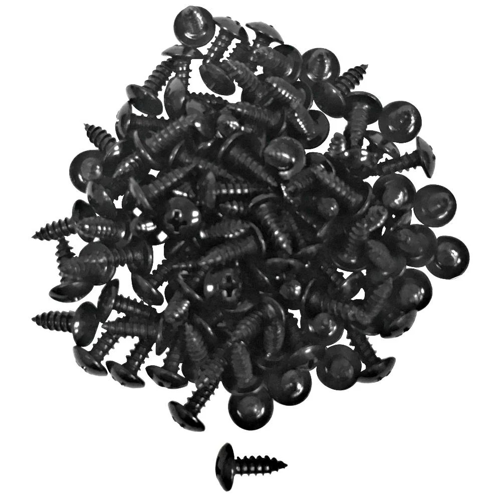 100 Pack 1/2 Inch Black Wood Screws Phillips Head for PA DJ Speaker Repair