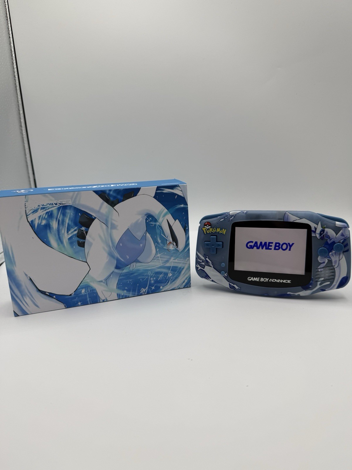 Lugia Pokemon Gameboy Advance W/ iPS Backlit LCD MOD Console Nintendo USB C