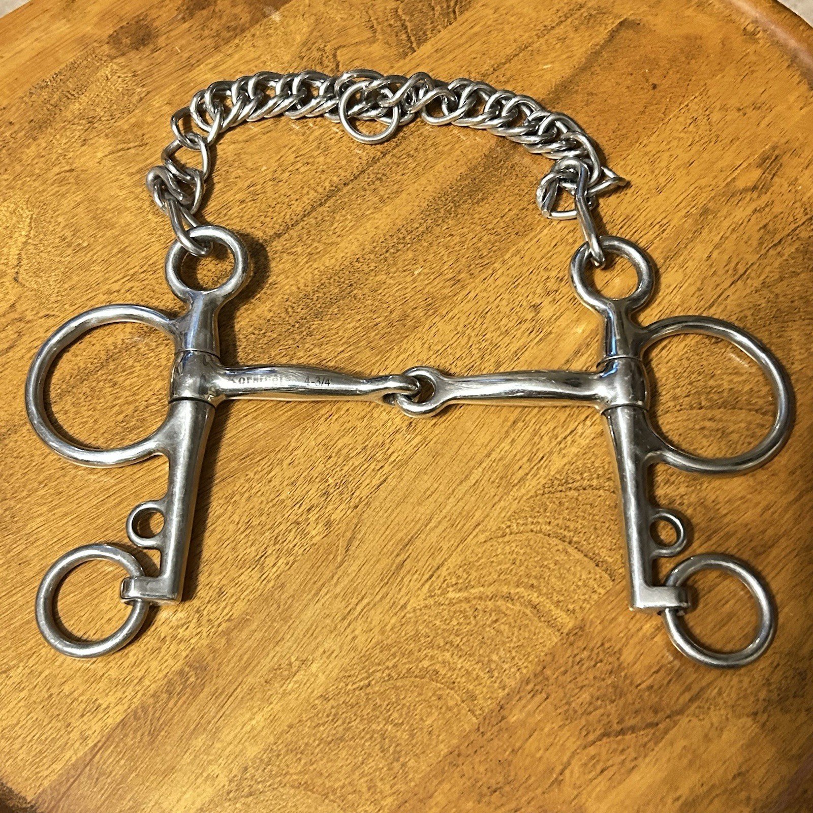 Korsteel 4 3/4” Pelham Tom Thumb Single Joint Snaffle Horse Bit  English Gaited