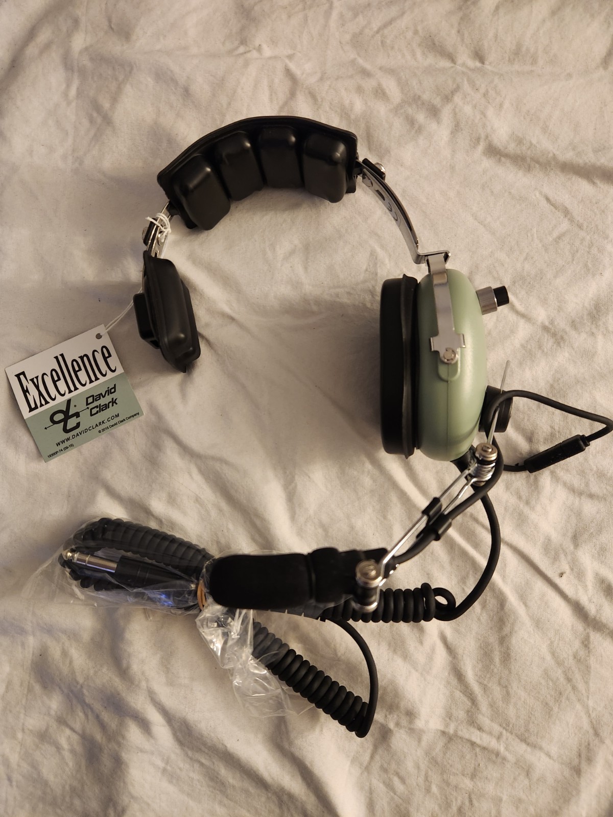 David Clark - H3392 Single Ear Aviation Headset w/ Microphone & PTT Switch