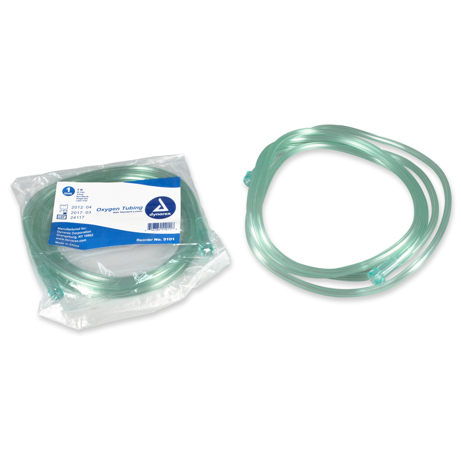 Oxygen Tubing Supply Tubing 7 or 25 ft Tubing, Standard Lumen/ No Crush Lumen &