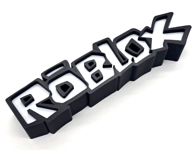 Roblox Logo Sign Display Figure Novelty Gift Collectable Stand 9.2x 2.4x 1.6