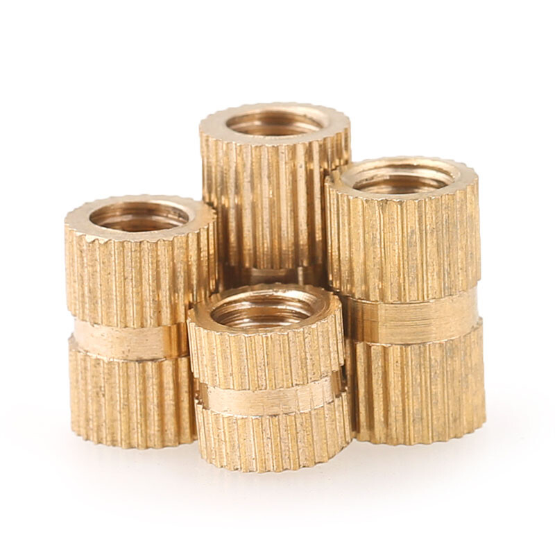 M3 Brass Solid Knurled Nuts Thumb Nuts Insert Embedded Nuts