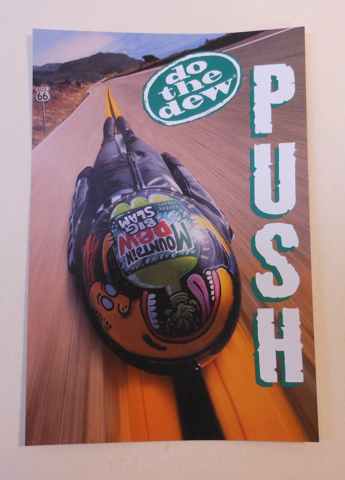 Mountain Dew "Push" Decal "4.5" x "6.5"