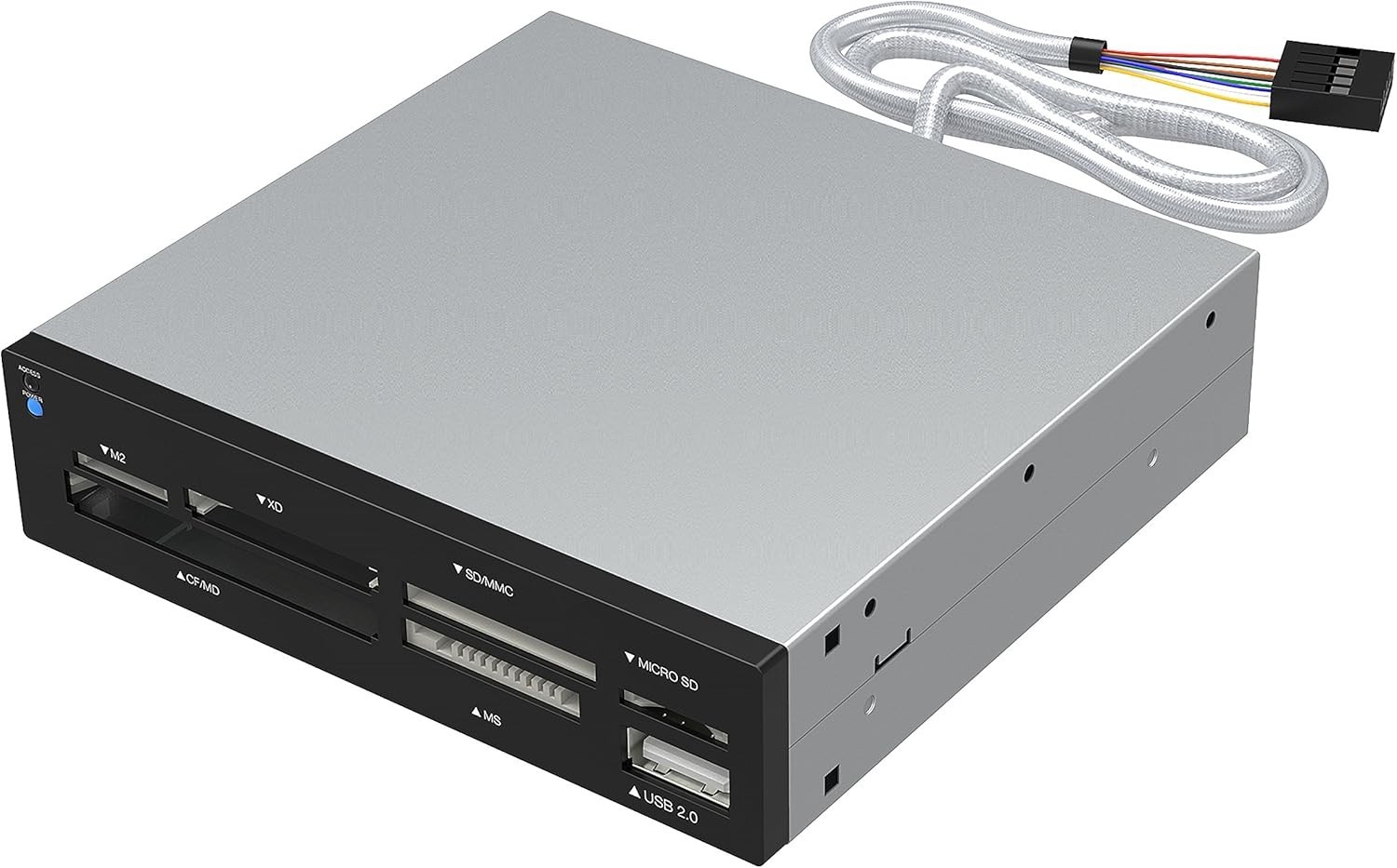 74-in-1 Internal Card Reader with USB for SD, Micro SD, CF, MS - High-Speed T...