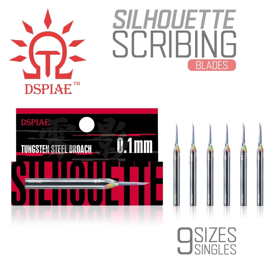 DSPIAE: Panel Line Blades - Scribing & Engraving Chisel - Singles 9 Sizes