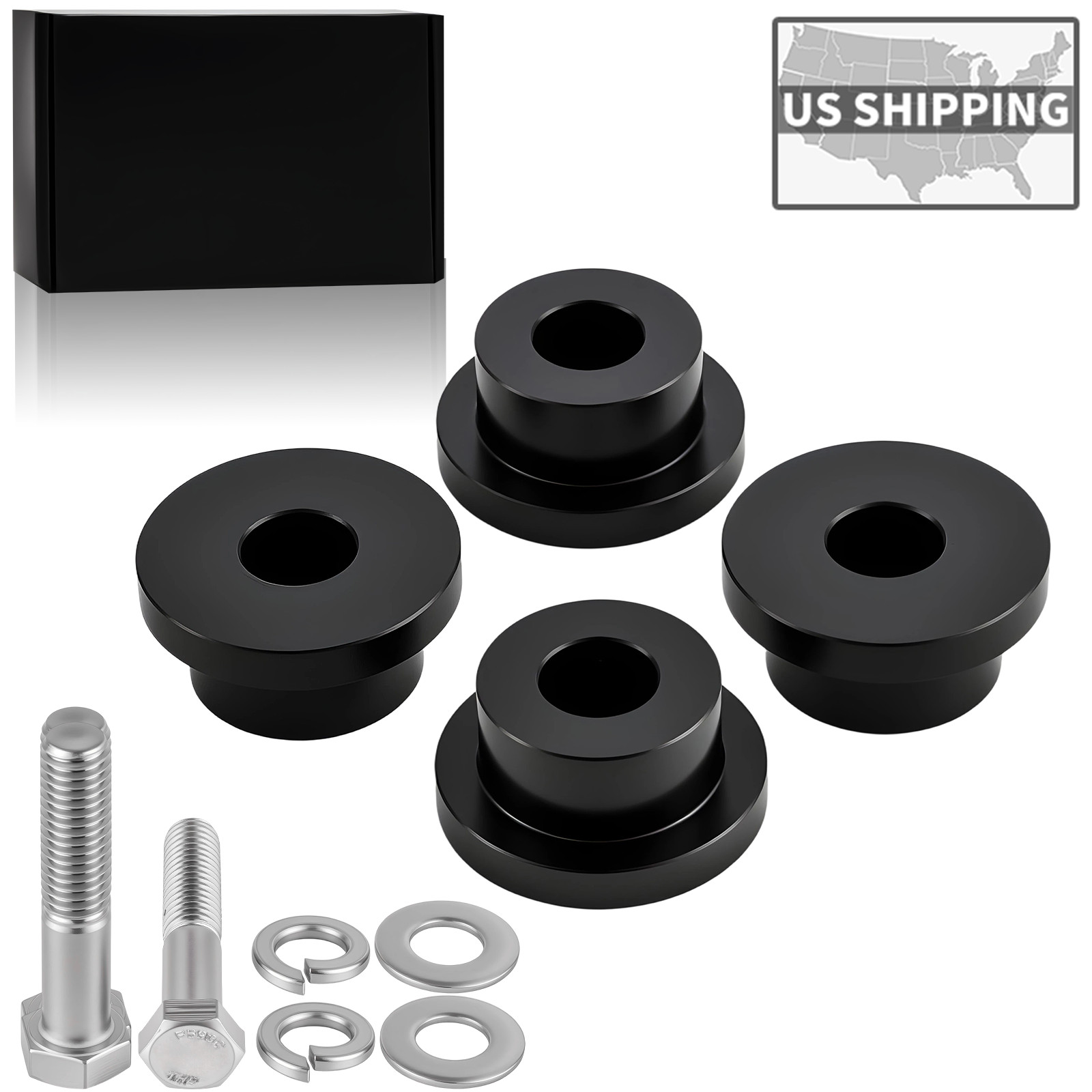 CNC Solid Billet Handlebar Riser Bushings For Harley SPORTSTER SOFTAIL SLIM DYNA