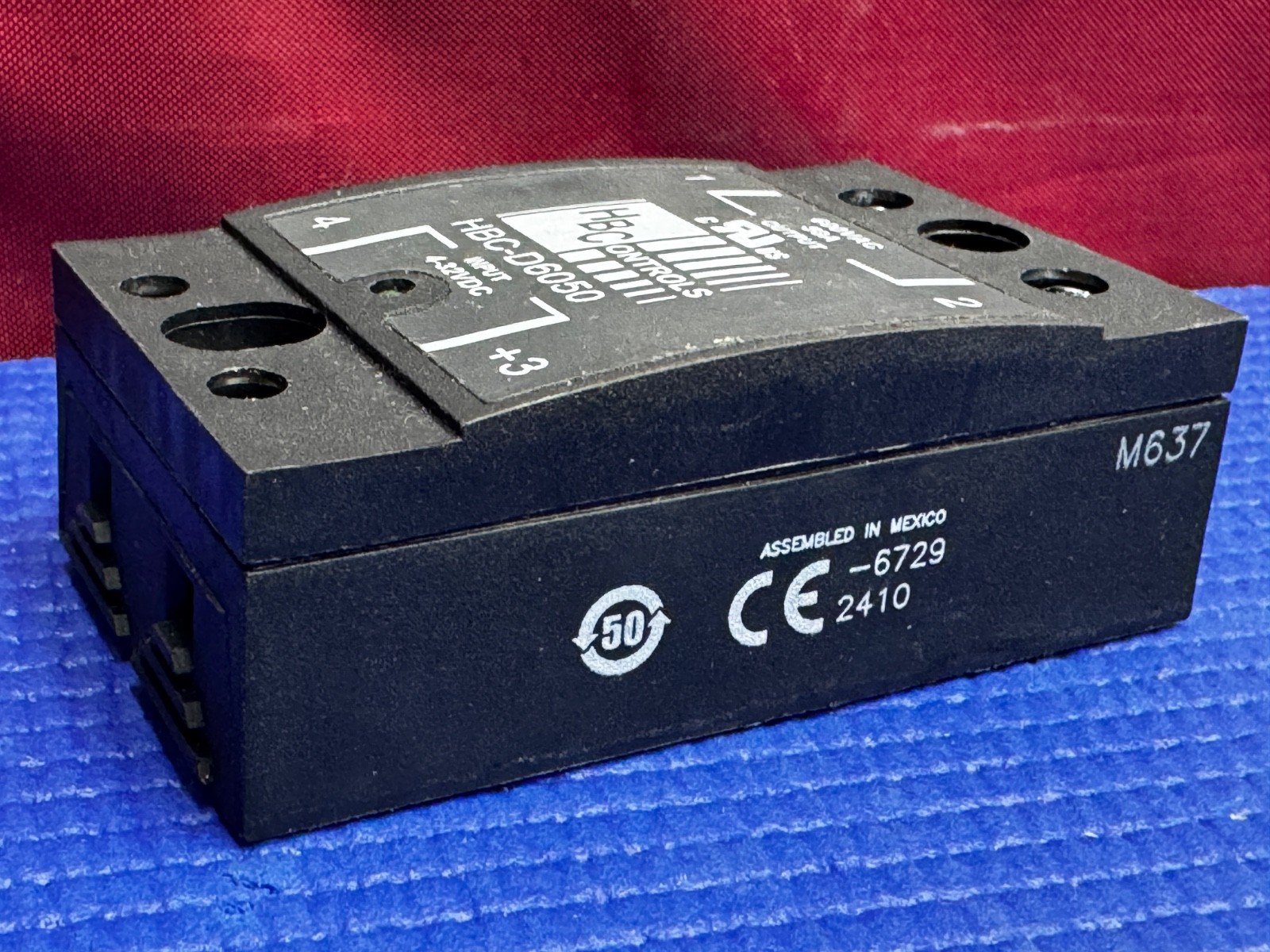 HBControls HBC-D6050 Solid State Relay SSR 50A 24-600VAC 4-32VDC Input