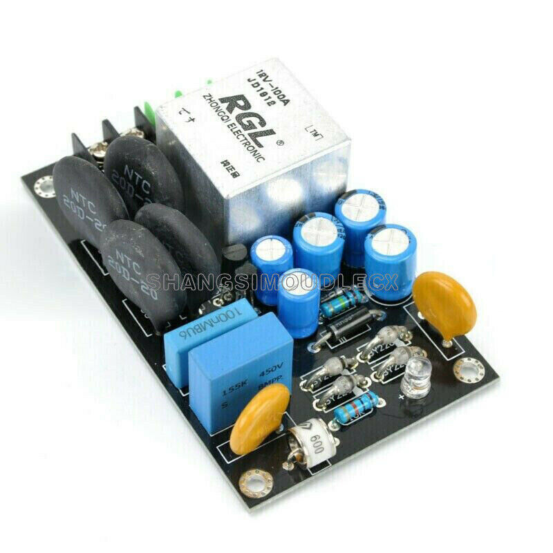 100A 220V Class A Power Amplifier Soft Start Delay Temperature Protection Board