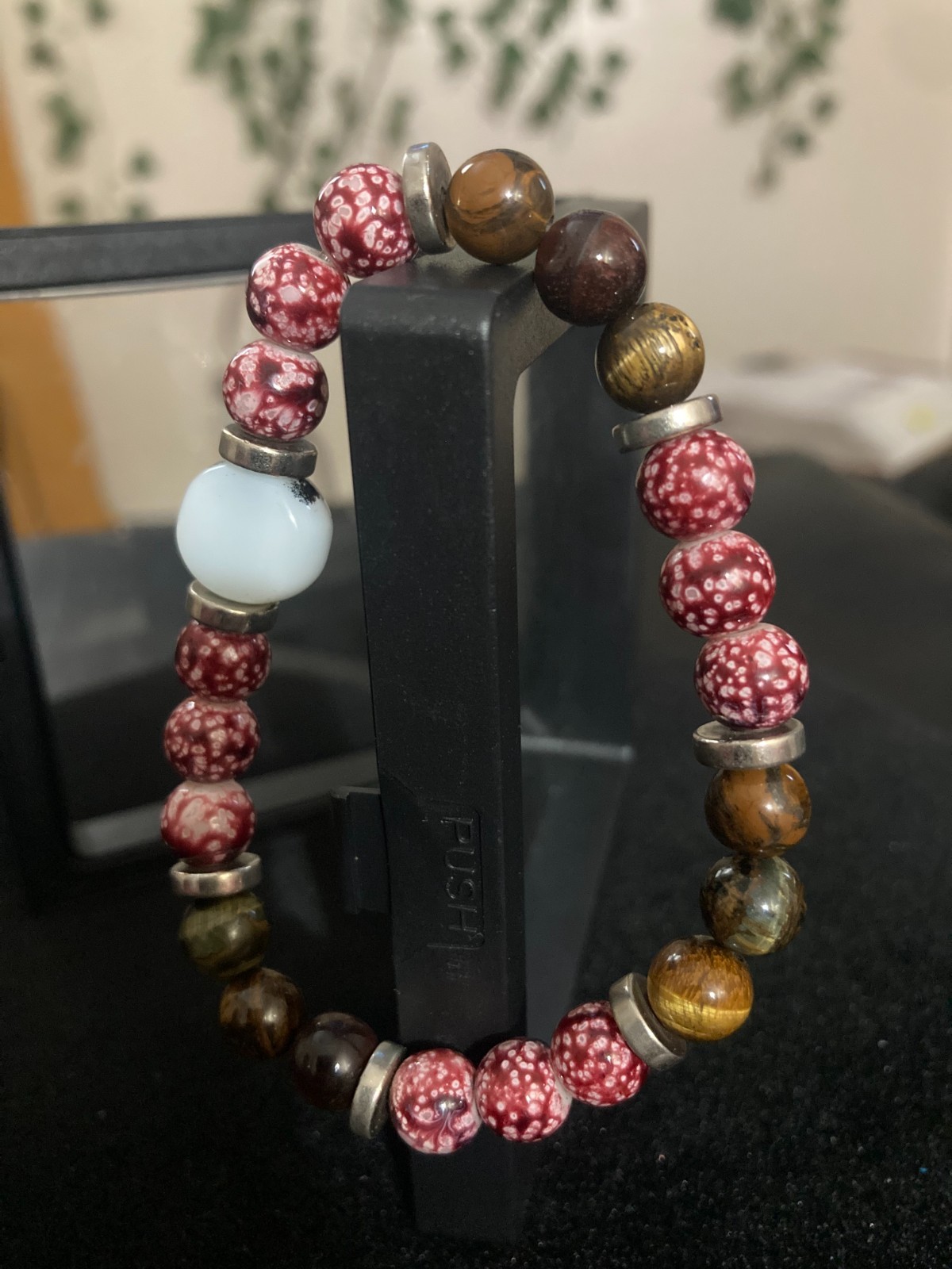 Unisex handmade beaded bracelet