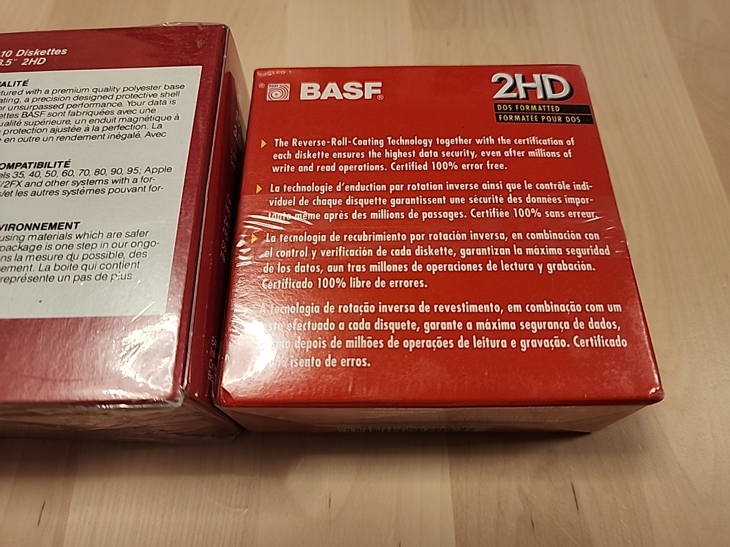 3 Boxes Of BASF 10-Pack Diskettes 3.5" 2HD DOS Formatted (30 Diskettes Total)