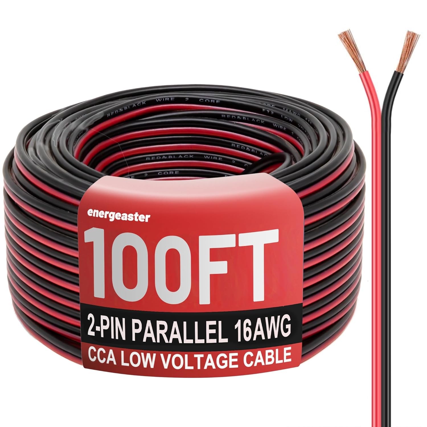 16 Gauge Wire, 16AWG Automotive Electrical Wire 100FT 2 100FT, Black