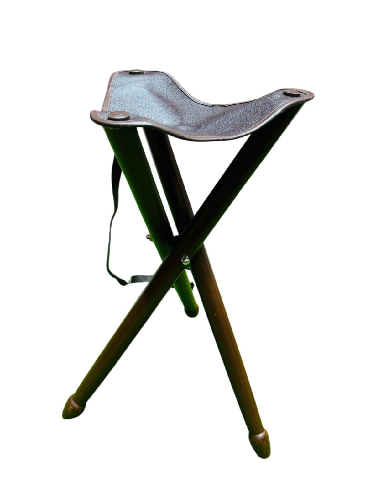 Lightweight Wooden Tripod Hunting Stool: Portable Camping Seat