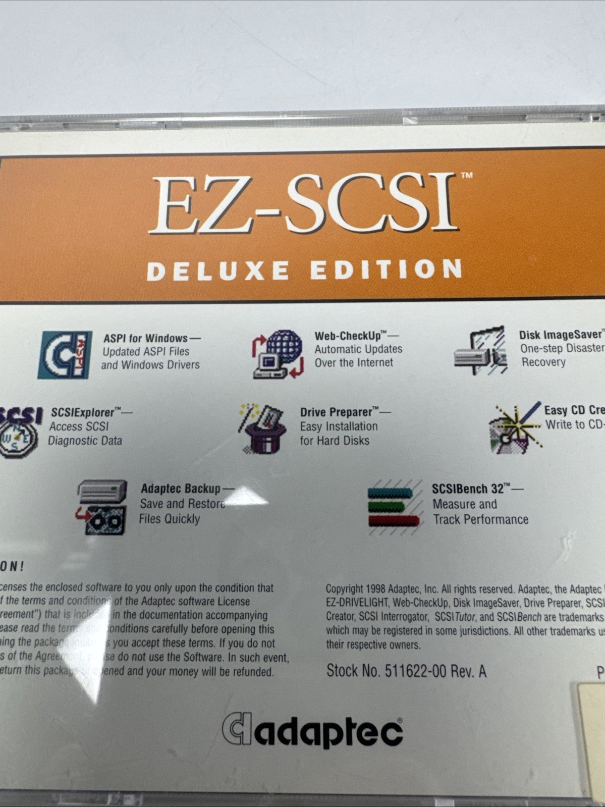 Adaptec EZ-SCSI 5.0 Deluxe Edition CD-ROM Software