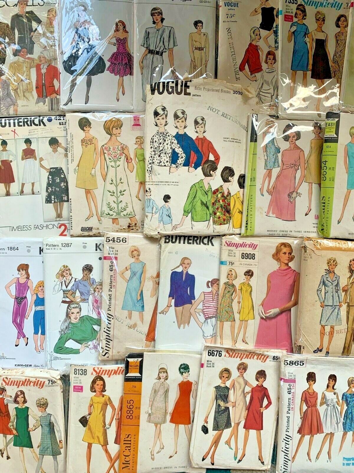 Buyers Choice: Vintage Retro Mod Ladies Clothing Sewing Patterns