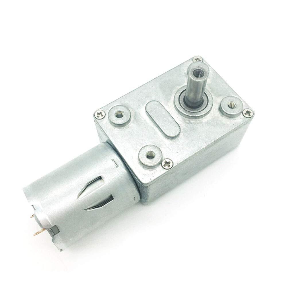 12V 30rpm DC Worm Gear Motor 6kg.cm Mini Turbine Worm Reducer Electric Machin...