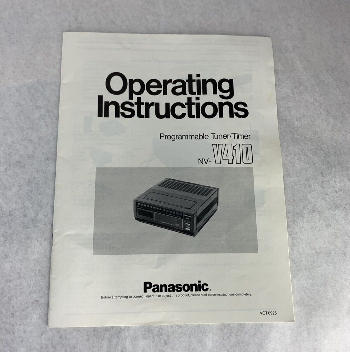 Panasonic NV-V410 Programmable Tuner/Timer