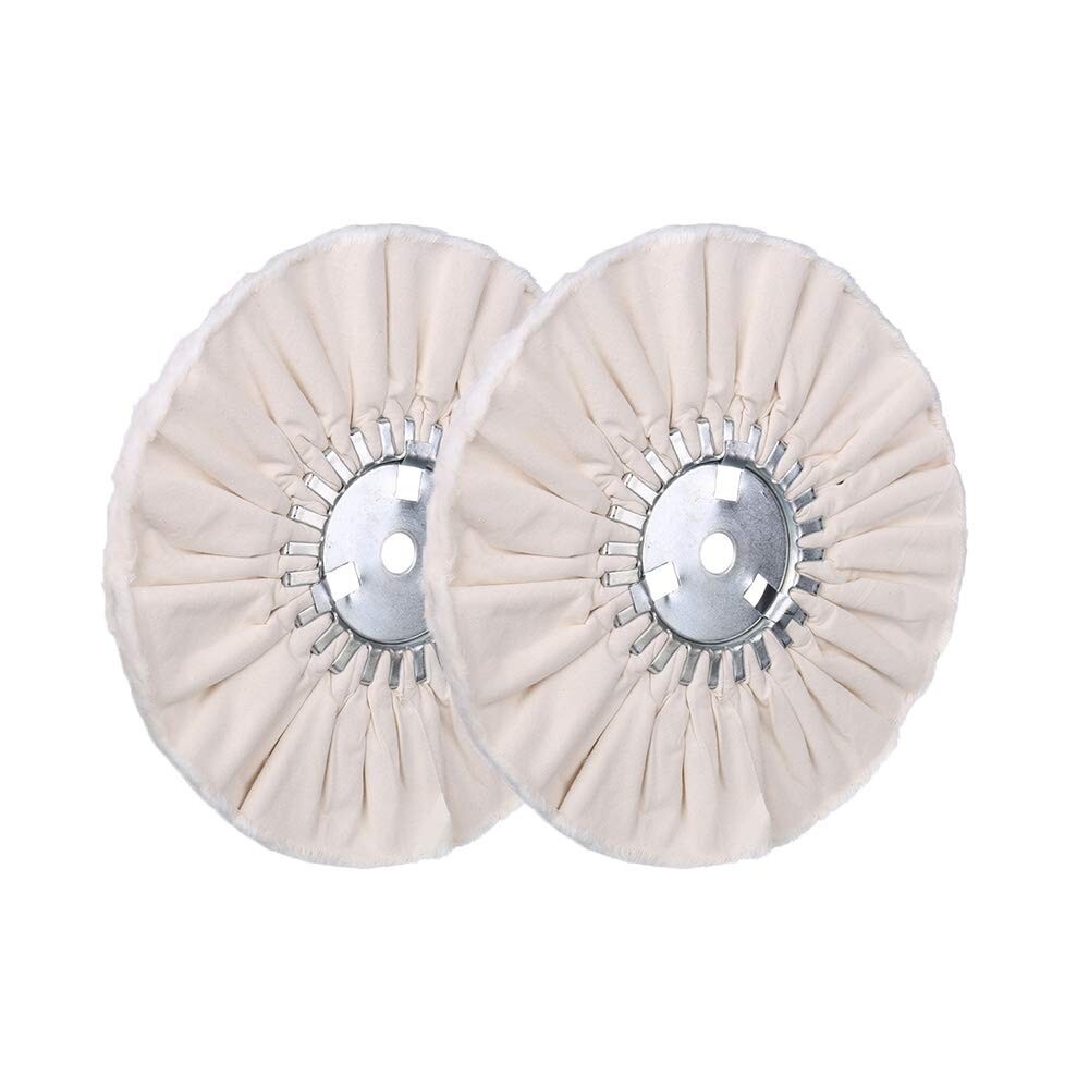 Efficient 8-Inch Buffing Wheel Set: Fine Polish for Aluminum, Brass, and More
