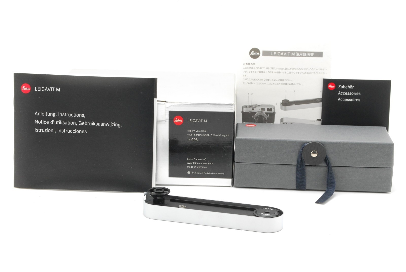 【UNUSED】 Leica Leicavit M 14008 Silver Chrome for M M6 M7 MP From JAPAN