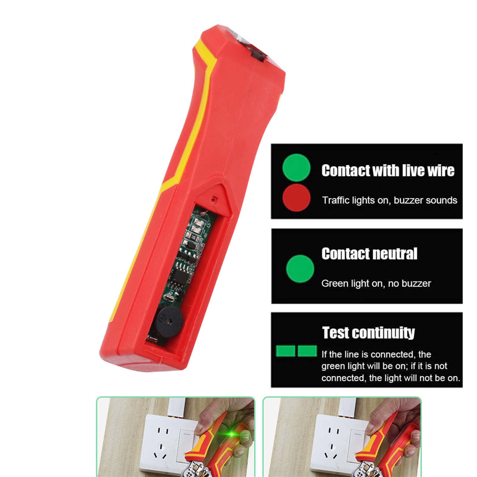 Wire Stripper Tool Multi Function Voltage Tester Pliers with Wire Twister Cutter