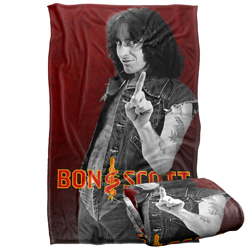Bon Scott Bon Scott Snake Logo Silky Touch Super Soft Throw Blanket