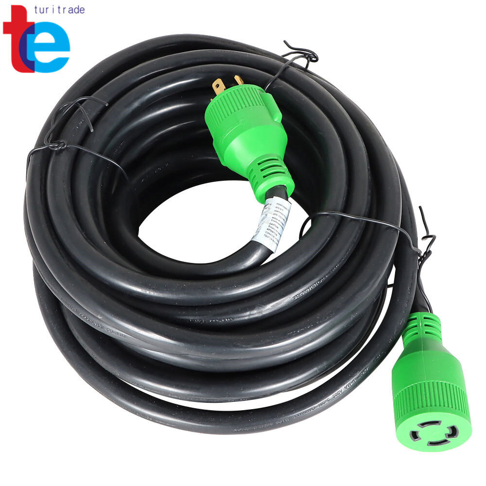 Generator Extension Cord 75 Ft 4 Prong Power Cable 10 4 30 Amp Adapter Plug