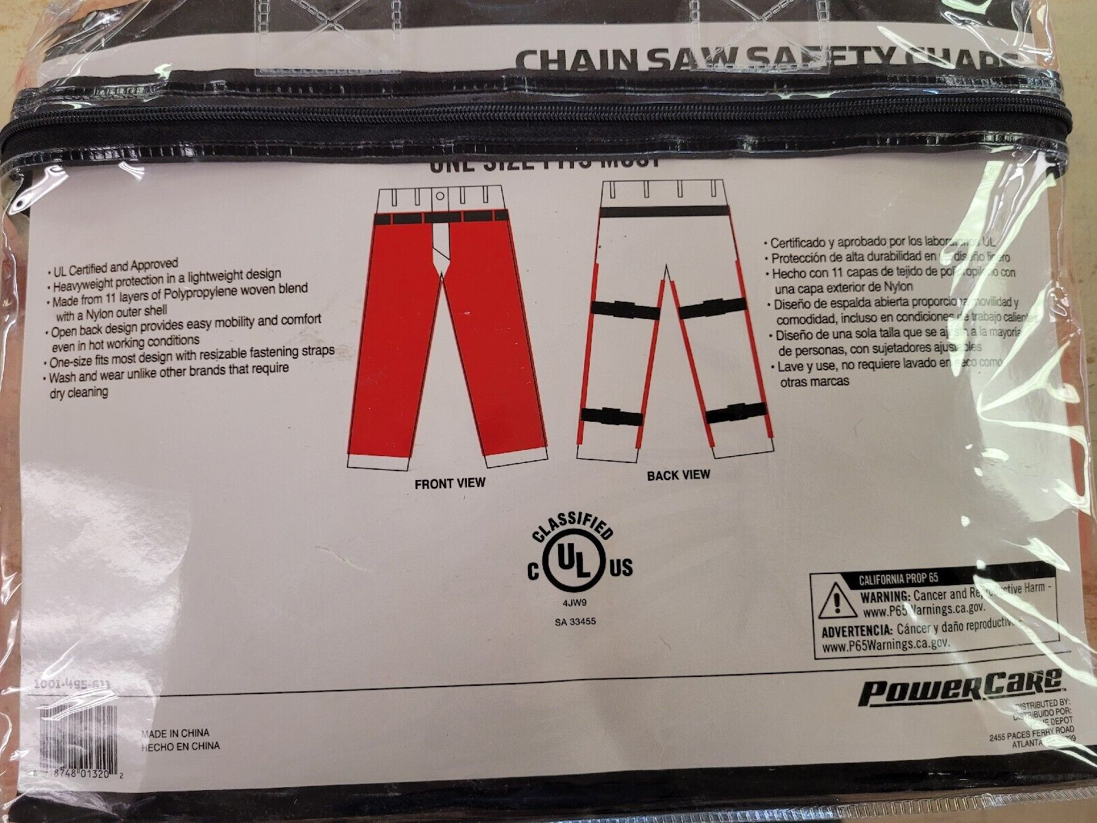 New PowerCare Pro Chainsaw Safety Chaps