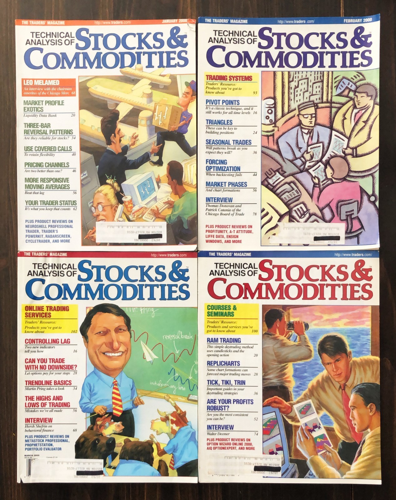 2000 Technical Analysis of Stocks & Commodities Magazine - Lot of 13