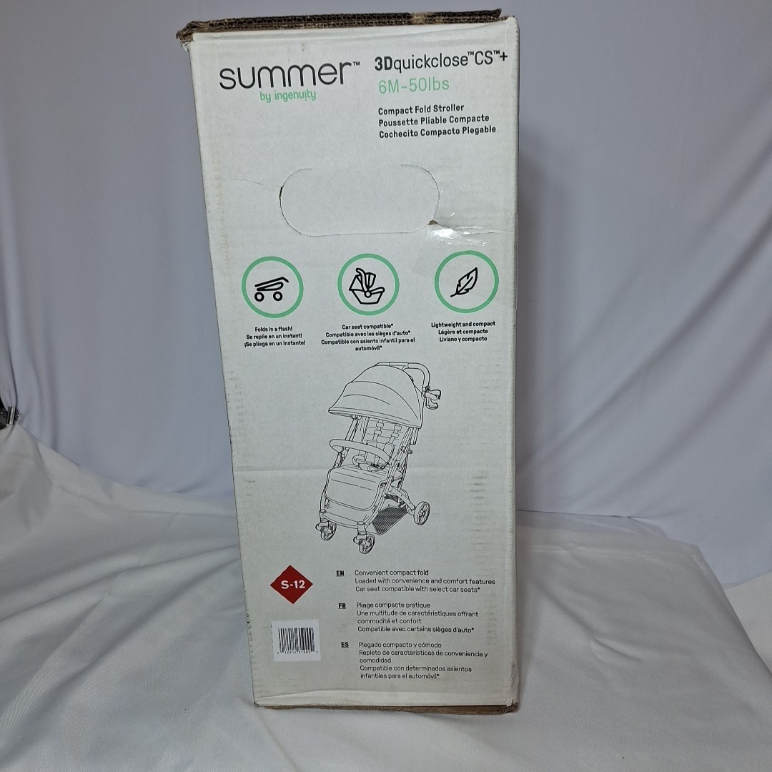 Summer By Ingenuity 3Dquickclose CS+ Stroller Quick Fold Baby Compact
