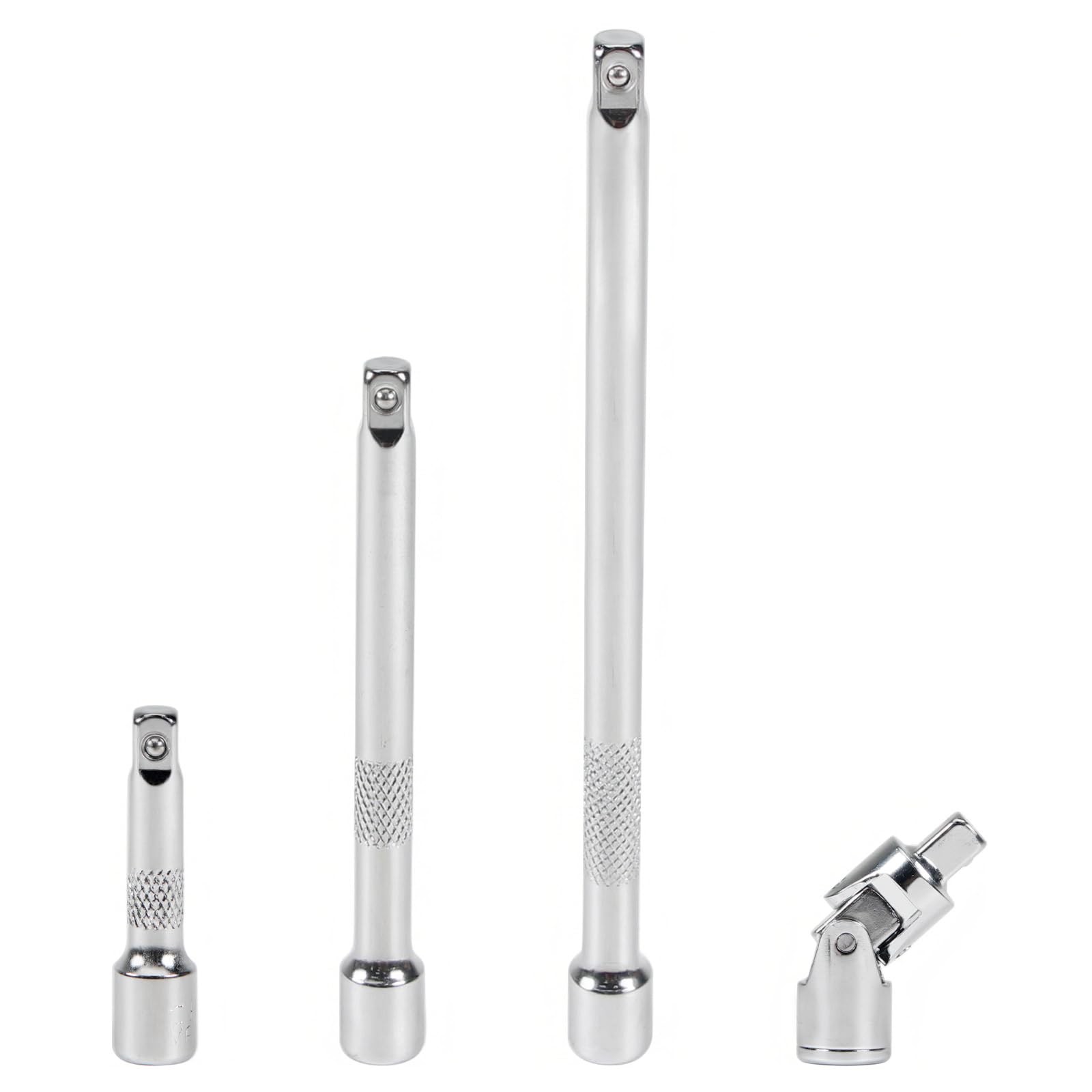 1/4 Inch Drive Socket Extension Bar Set, 4 Piece wrench extender