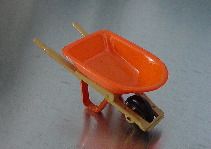 Wheelbarrow (often referred to as Wheel Barrel))  1/24 Scale G Scale Miniature