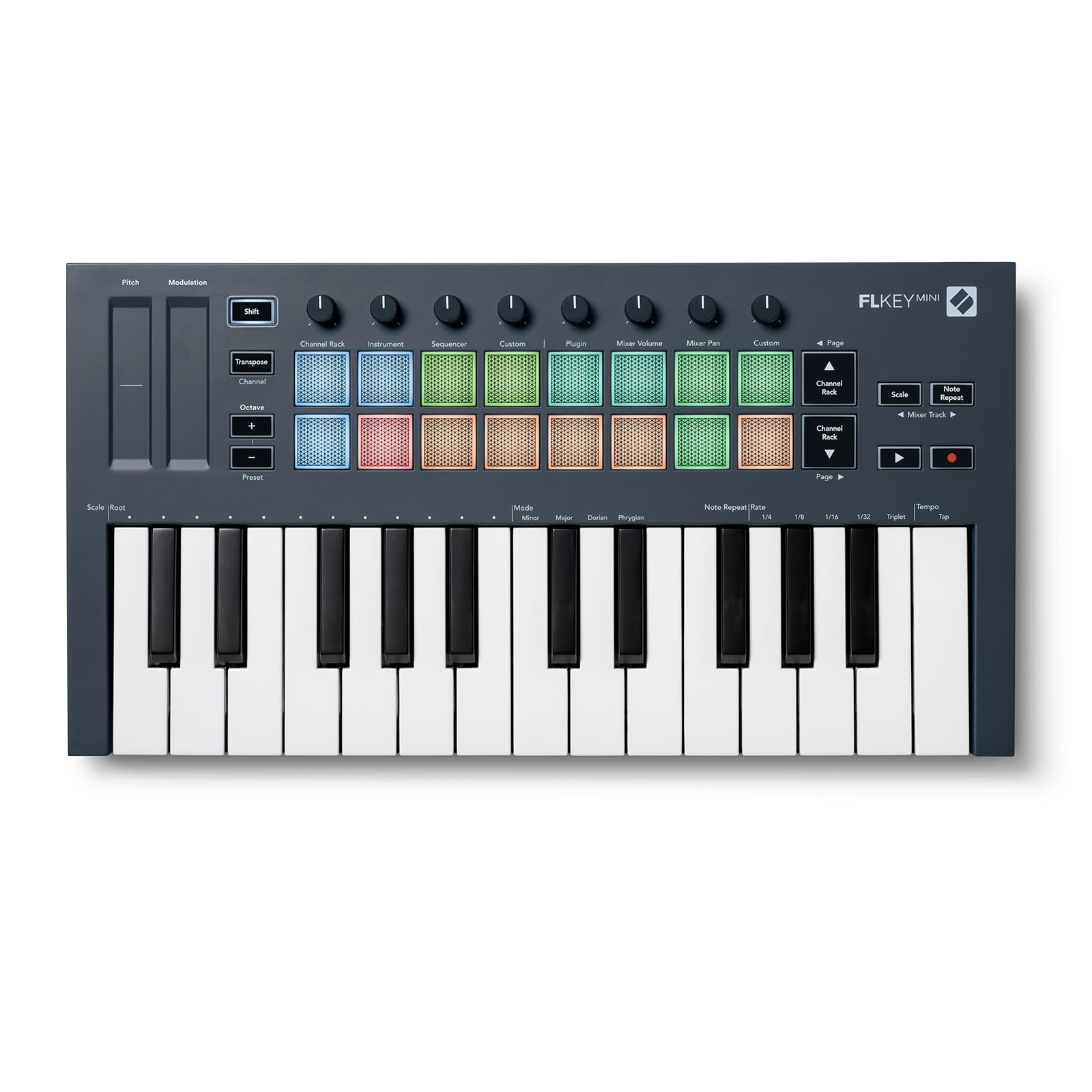 FLkey Mini - Portable 25-Key, USB, MIDI Keyboard Controller with FL Studio Integ