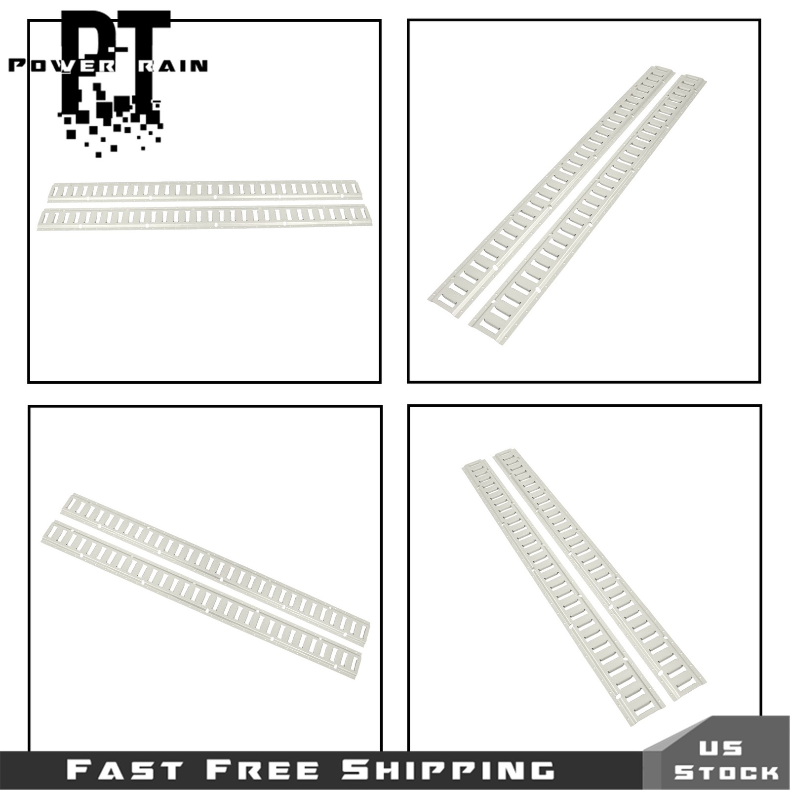 8x 5' Galvanized E-Track for Enclosed Trailers Cargo Trucks Vans Haulers