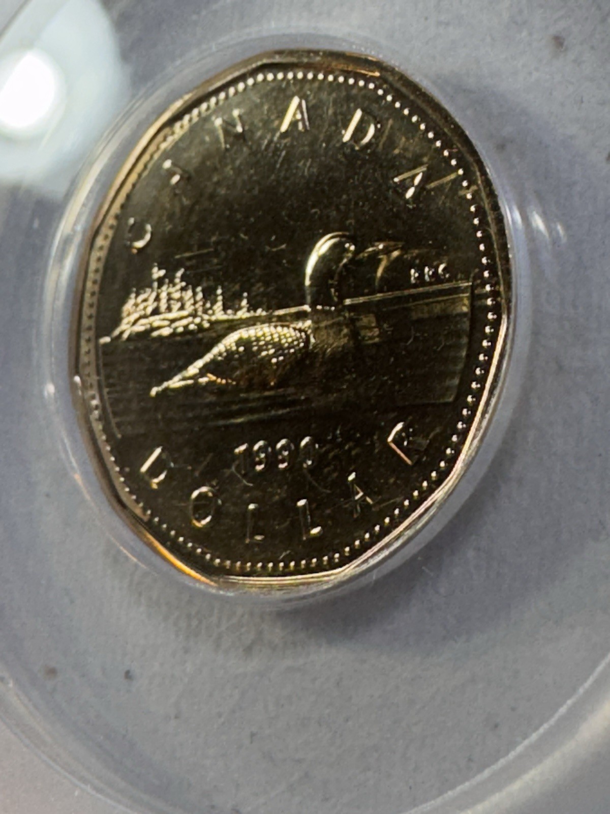 1990 Canada 1 Dollar Loonie Proof Like Graded MS 68 by ANACS