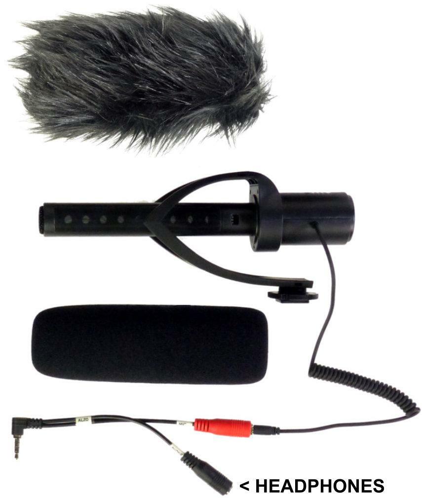 ALZO Smartphone Cardioid Directional Microphone with Breakout Cord