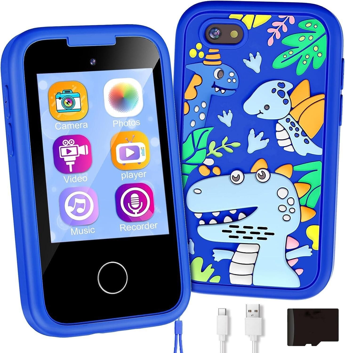 Kids Phone for Boys, Toddler Smart Phone for Girls 3 4 5 6 7 8 Years Old, Bir...