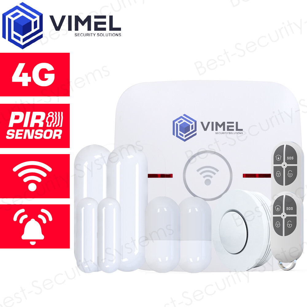 Smart Alarm Security System - 4G DIY WIFI Wireless Intruder & Motion Detection