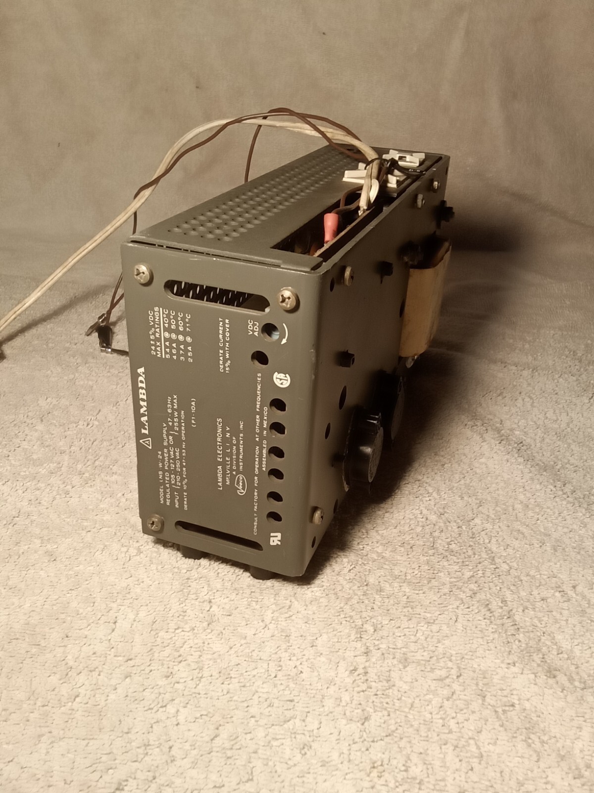 Lambda Electronics Regulated Power Supply Model: LNS-W-24