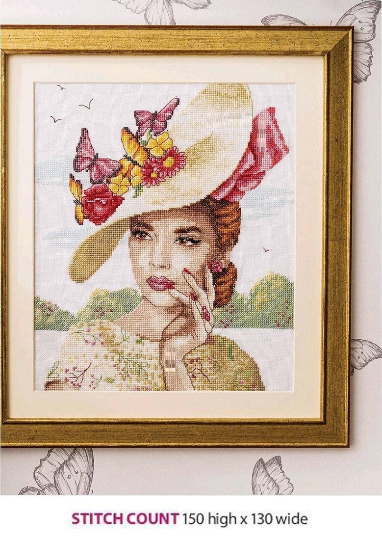 SUMMER LADY  CROSS STITCH PATTERN  ONLY     ALS  QS