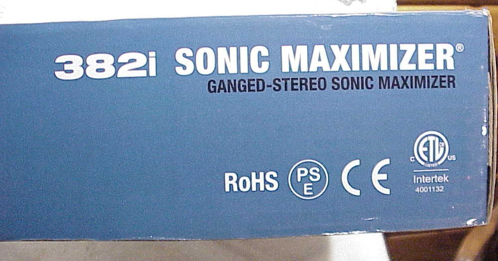 BBE 382i Sonic Maximizer Rackmount Unit - MINT IN THE BOX
