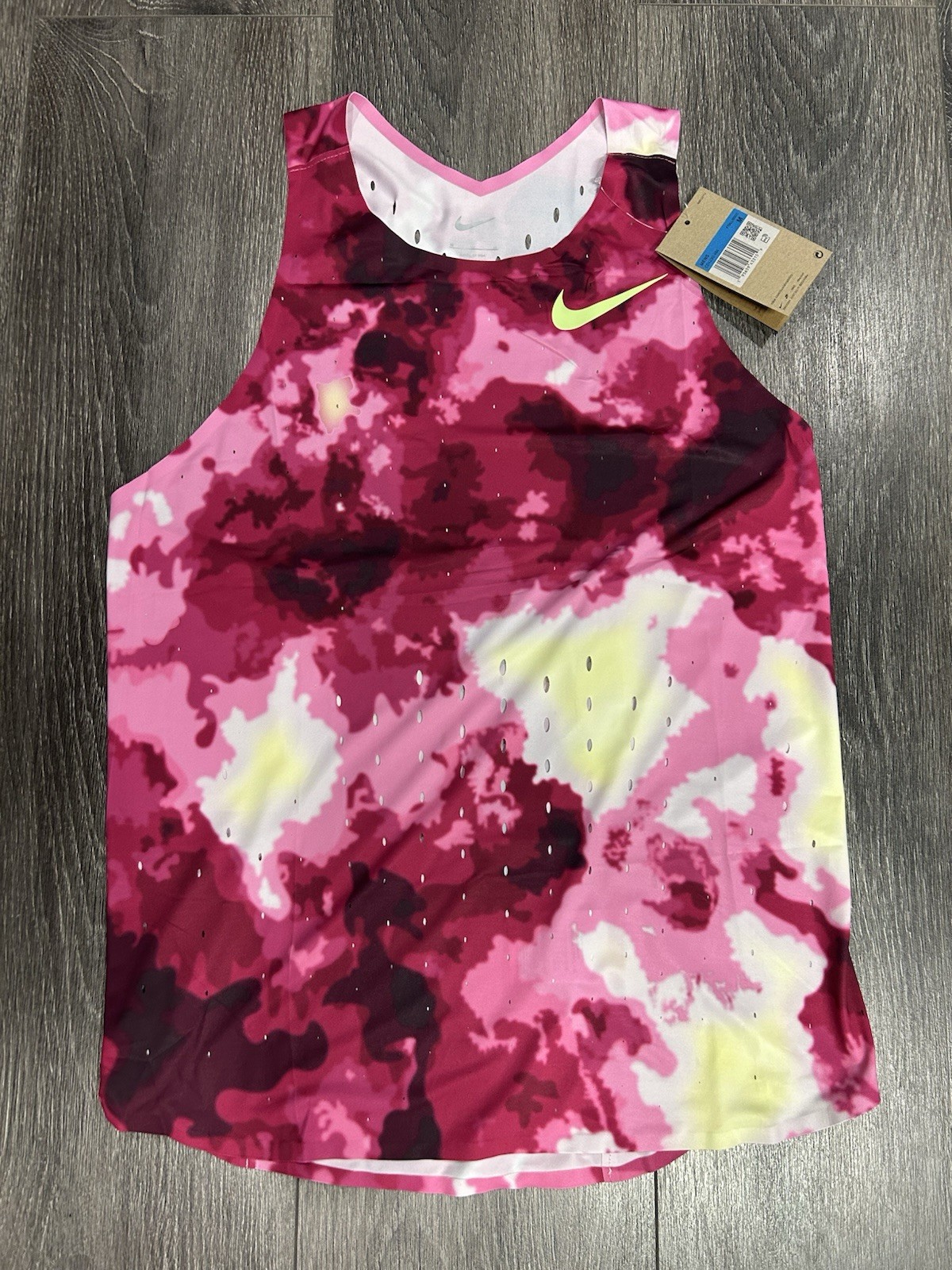 Nike Pro Elite 2024 Team Distance Racing Singlet Top Pink, Men’s Size Medium