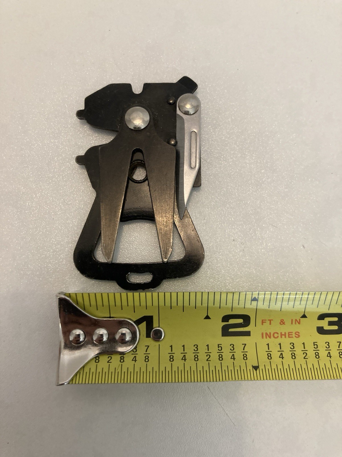Vintage Golf Divot Multi Tool Bottle Opener Knife Folding Black
